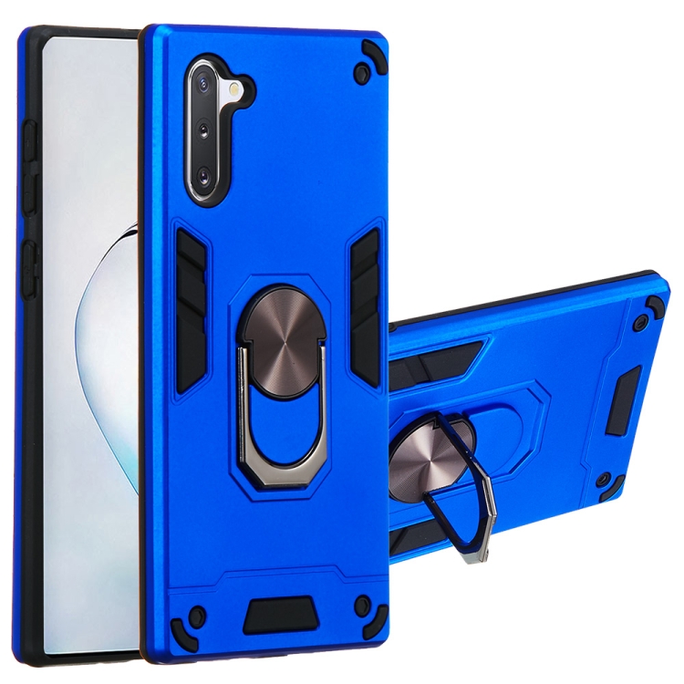 

For Samsung Galaxy Note 10 / Note 10 5G 2 in 1 Armour Series PC + TPU Protective Case with Ring Holder(Dark Blue)
