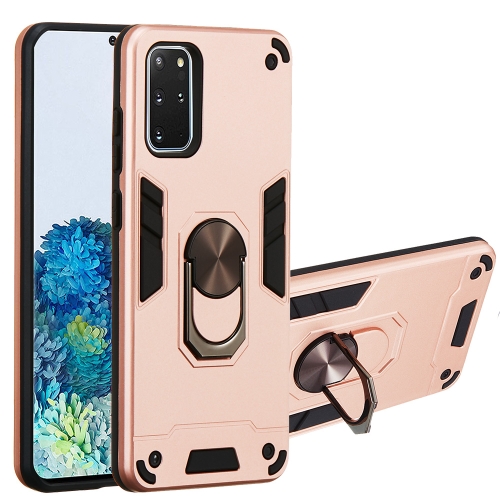 

2 in 1 Armour Series PC + TPU Protective Case with Ring Holder(Rose Gold)