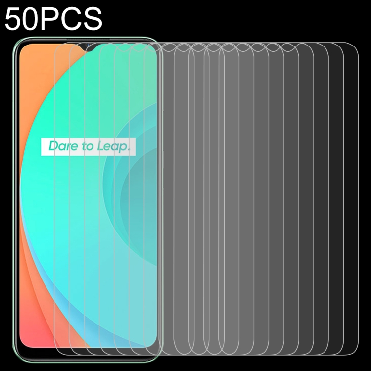 

For OPPO Realme C11 50 PCS 0.26mm 9H 2.5D Tempered Glass Film