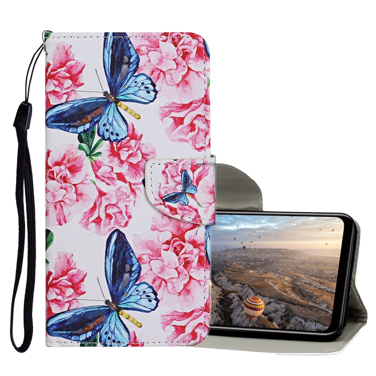 

For Huawei P40 Lite E Colored Drawing Pattern Horizontal Flip Leather Case with Holder & Card Slots & Wallet(Dragonfly Flower)