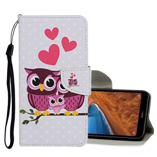 

For Xiaomi Redmi 8A Colored Drawing Pattern Horizontal Flip Leather Case with Holder & Card Slots & Wallet(Cat Family)