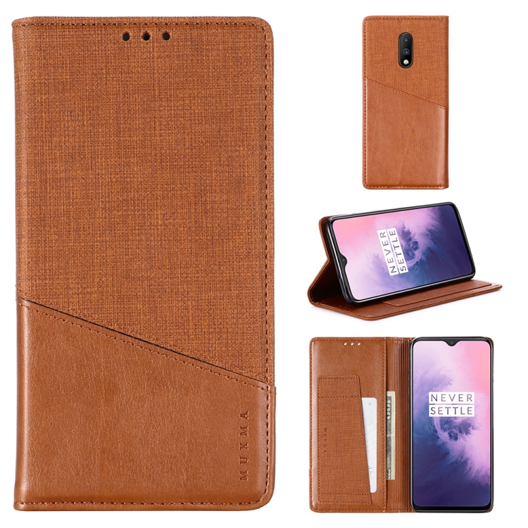 

For OnePlus 7 MUXMA MX109 Horizontal Flip Leather Case with Holder & Card Slot & Wallet(Brown)