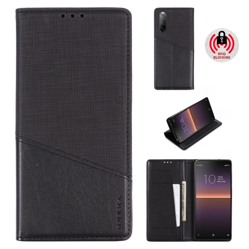 

For Sony Xperia 10 II MUXMA MX109 Horizontal Flip Leather Case with Holder & Card Slot & Wallet(Black)