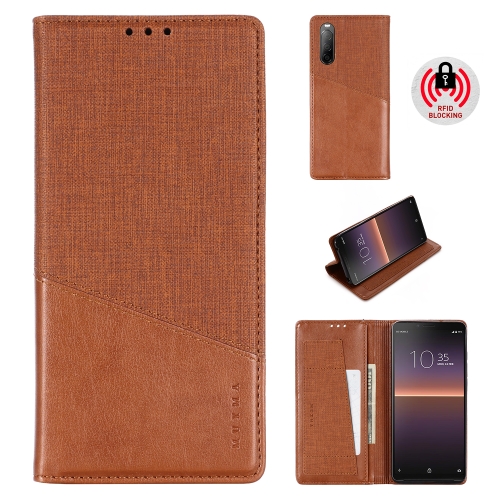 

For Sony Xperia 10 II MUXMA MX109 Horizontal Flip Leather Case with Holder & Card Slot & Wallet(Brown)