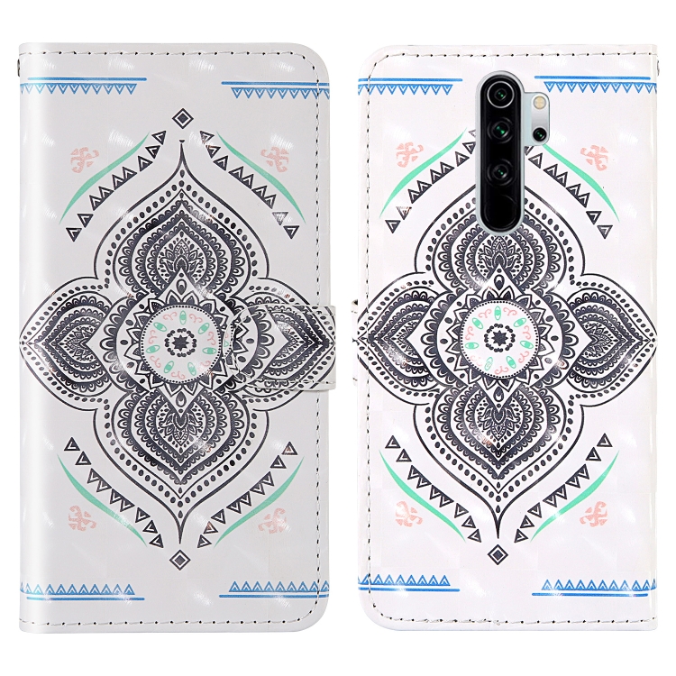 

For Xiaomi Redmi Note 8 Pro 3D Painting Colored Drawing Pattern Horizontal Flip TPU + PU Leather Case with Holder & Card Slots & Wallet & Lanyard(Spinning Top)