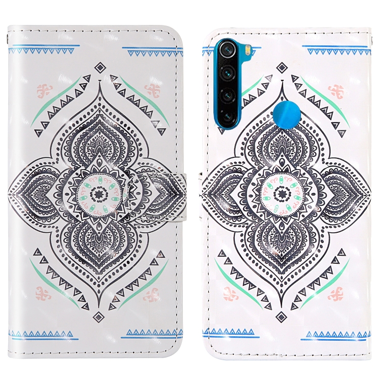 

For Xiaomi Redmi Note 8T 3D Painting Colored Drawing Pattern Horizontal Flip TPU + PU Leather Case with Holder & Card Slots & Wallet & Lanyard(Spinning Top)