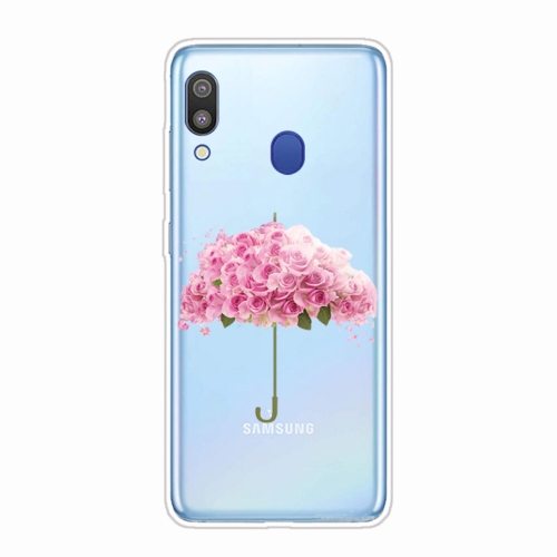 

For Samsung Galaxy A30 Shockproof Painted TPU Protective Case(Flower Umbrella)