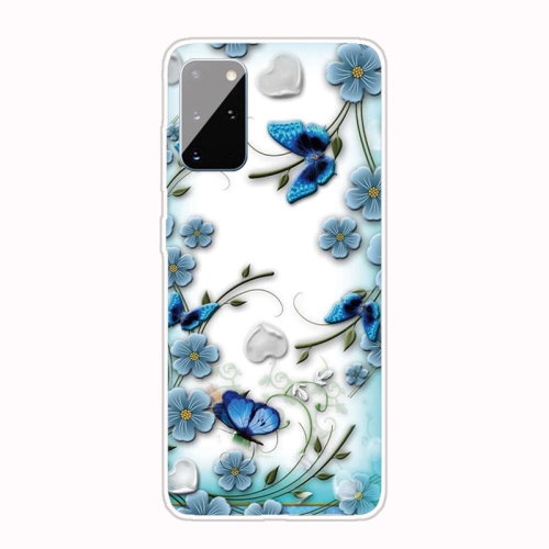 

For Samsung Galaxy A31 Shockproof Painted Transparent TPU Protective Case(Chrysanthemum Butterfly)