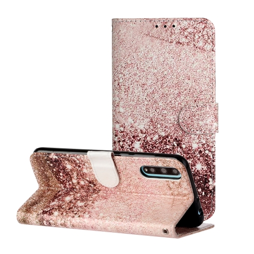 

For Huawei Y8p / Enjoy 10s Colored Drawing Marble Pattern Horizontal Flip PU Leather Case with Holder & Card Slots & Wallet(Rose Gold)