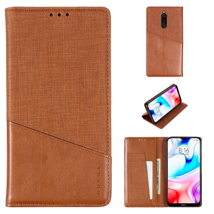 

For Xiaomi Redmi 8 MUXMA MX109 Horizontal Flip Leather Case with Holder & Card Slot & Wallet(Brown)