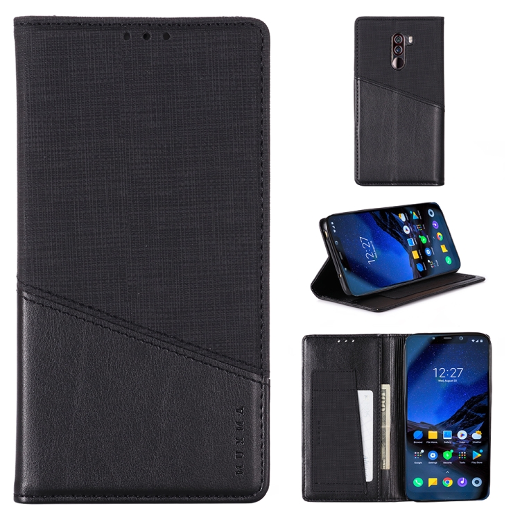 

For Xiaomi Pocophone F1 MUXMA MX109 Horizontal Flip Leather Case with Holder & Card Slot & Wallet(Black)
