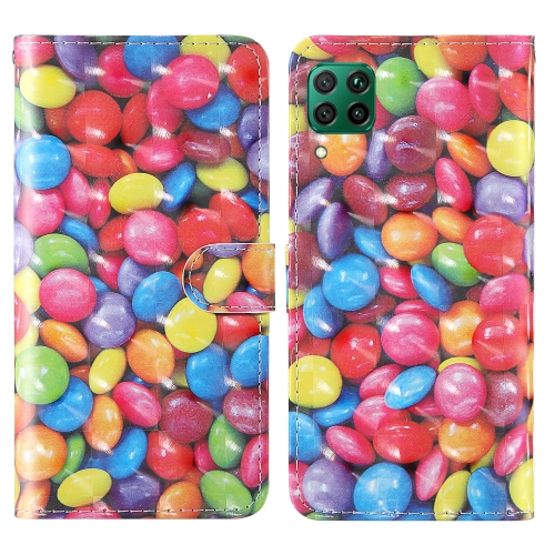 

For Huawei P40 Lite 3D Painting Colored Drawing Pattern Horizontal Flip TPU + PU Leather Case with Holder & Card Slots & Wallet & Lanyard(Colored Sugar)