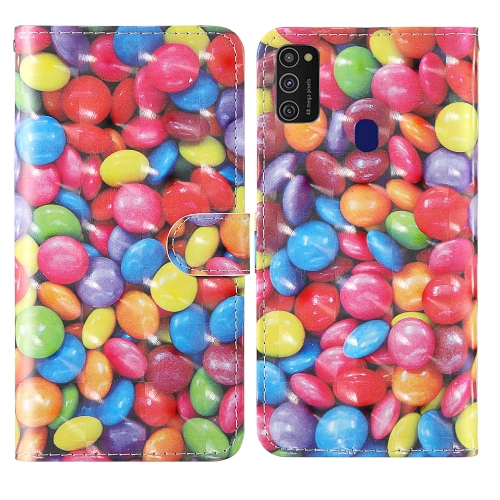 

For Samsung Galaxy M21 & M30s 3D Painting Colored Drawing Pattern Horizontal Flip TPU + PU Leather Case with Holder & Card Slots & Wallet & Lanyard(Colored Sugar)