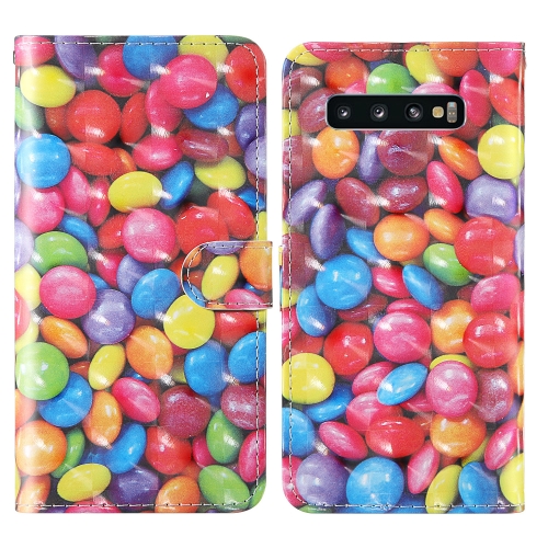 

For Samsung Galaxy S10 3D Painting Colored Drawing Pattern Horizontal Flip TPU + PU Leather Case with Holder & Card Slots & Wallet & Lanyard(Colored Sugar)