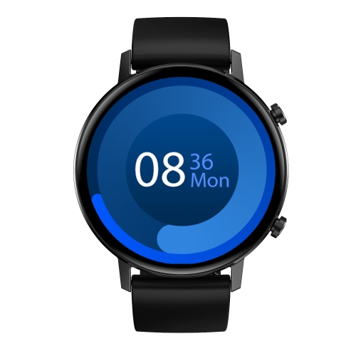 

DT96 1.3 inch Round Color Screen Smart Watch, IP68 Waterproof, Support Heart Rate Blood Pressure Monitoring / Sedentary Reminder / Sleep Monitoring, Strap material:Silicone(Black)