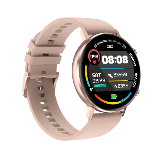 

DT96 1.3 inch Round Color Screen Smart Watch, IP68 Waterproof, Support Heart Rate Blood Pressure Monitoring / Sedentary Reminder / Sleep Monitoring, Strap material:Silicone(Rose Gold)