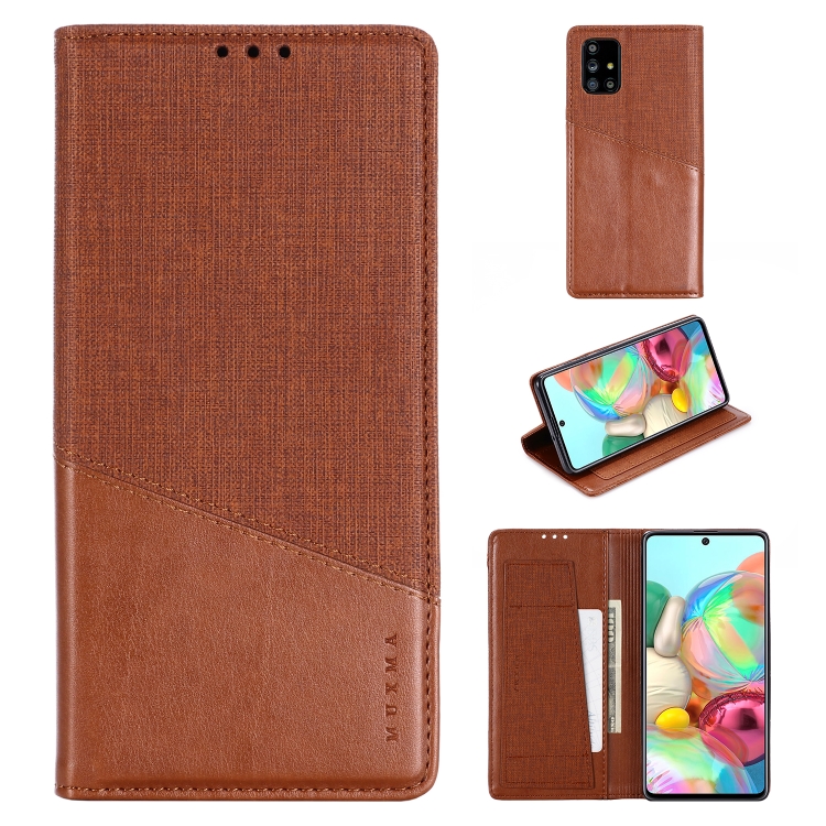 

For Samsung Galaxy A71 MUXMA MX109 Horizontal Flip Leather Case with Holder & Card Slot & Wallet(Brown)