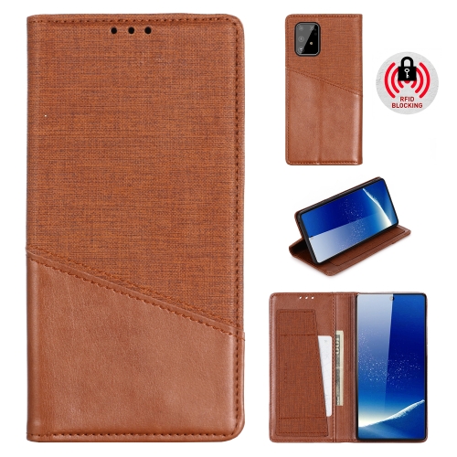 

For Samsung Galaxy A91 MUXMA MX109 Horizontal Flip Leather Case with Holder & Card Slot & Wallet(Brown)