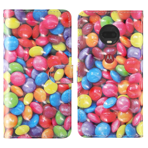 

For Motorola Moto G7 Power (European version) 3D Painting Colored Drawing Pattern Horizontal Flip TPU + PU Leather Case with Holder & Card Slots & Wallet & Lanyard(Colored Sugar)