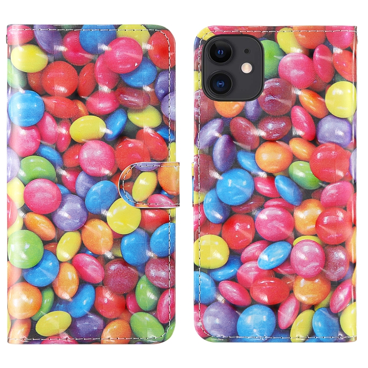 

For iPhone 11 3D Painting Colored Drawing Pattern Horizontal Flip TPU + PU Leather Case with Holder & Card Slots & Wallet & Lanyard(Colored Sugar)