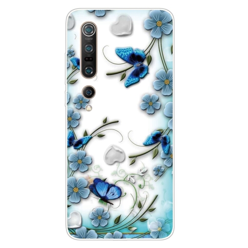 

For Xiaomi Mi 10 5G Shockproof Painted TPU Protective Case(Chrysanthemum Butterfly)