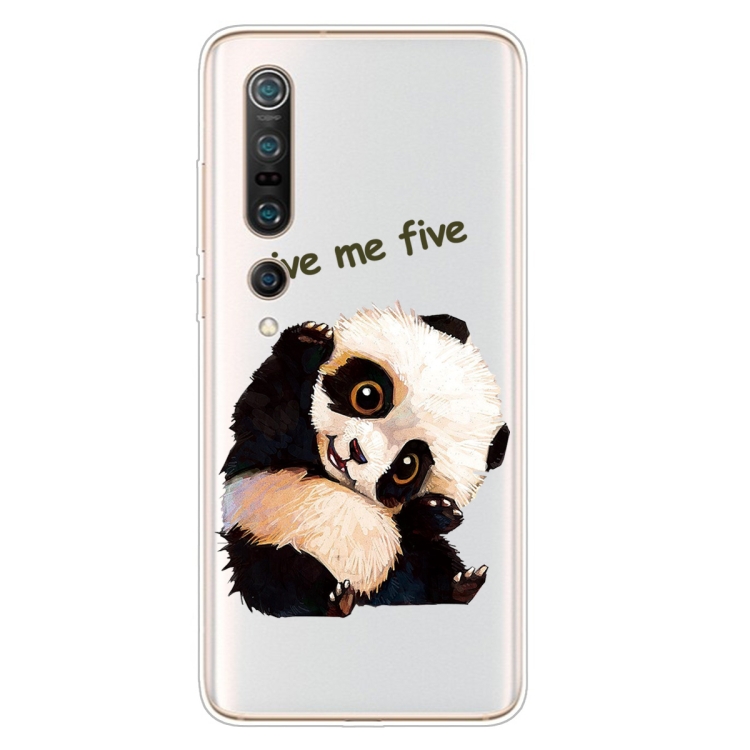 

For Xiaomi Mi 10 5G Shockproof Painted TPU Protective Case(Fighting Panda)