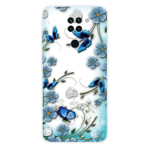 

For Xiaomi Redmi 10X 4G / Redmi Note 9 Shockproof Painted TPU Protective Case(Chrysanthemum Butterfly)