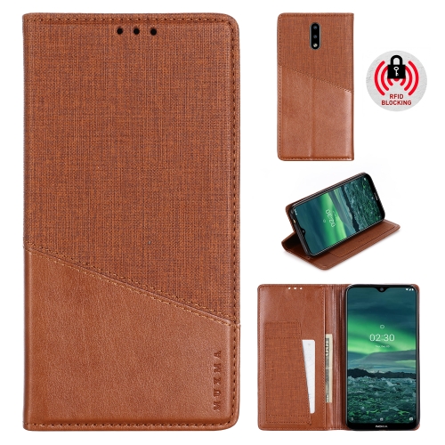 

For Nokia 2.3 MUXMA MX109 Horizontal Flip Leather Case with Holder & Card Slot & Wallet(Brown)