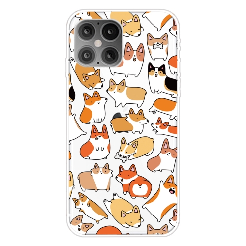 

For iPhone 12 mini Pattern TPU Protective Case, Small Quantity Recommended Before Launching(Many Corgi)