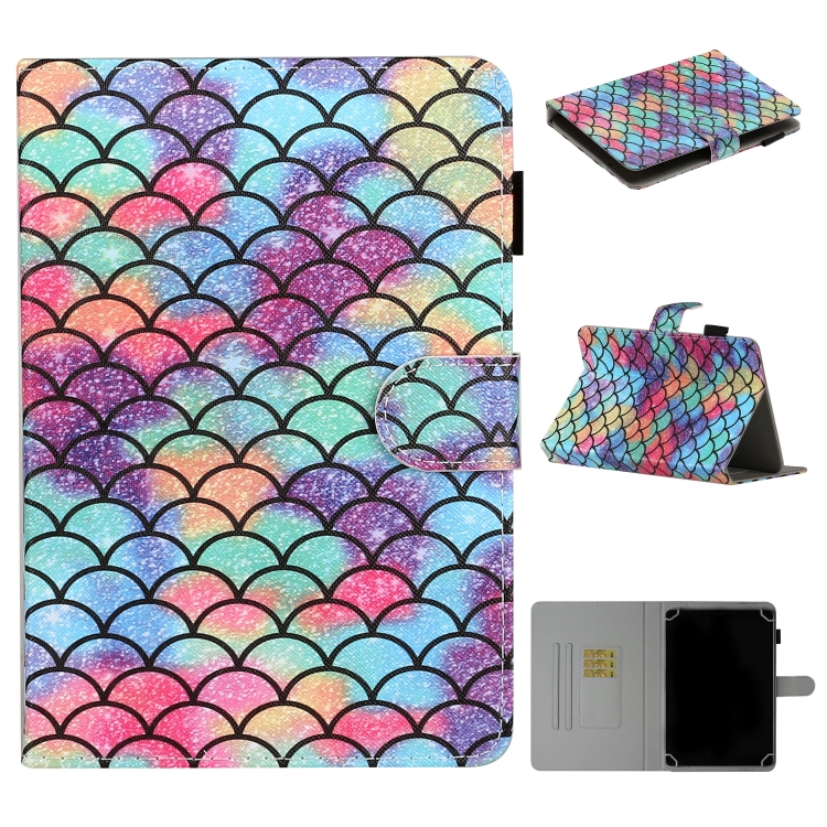

For 8 inch Universal Tablet PC Colored Drawing Pattern Horizontal Flip PU Leather Case with Holder & Card Slot(Diamond)