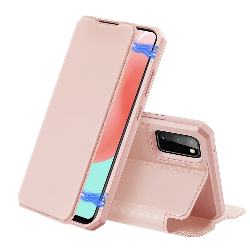 

For Samsung Galaxy A41 DUX DUCIS Skin X Series PU + TPU Horizontal Flip Leather Case with Holder & Card Slots(Pink)