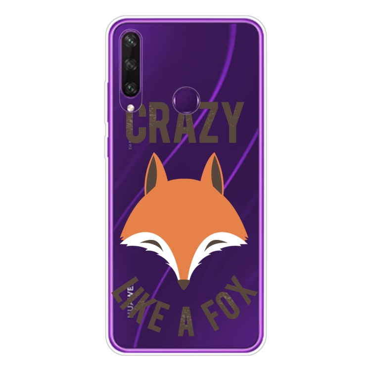 

For Huawei Y6p Shockproof Painted TPU Protective Case(Fox)