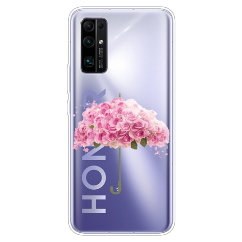 

For Huawei Honor 30S Shockproof Painted TPU Protective Case(Flower Umbrella)