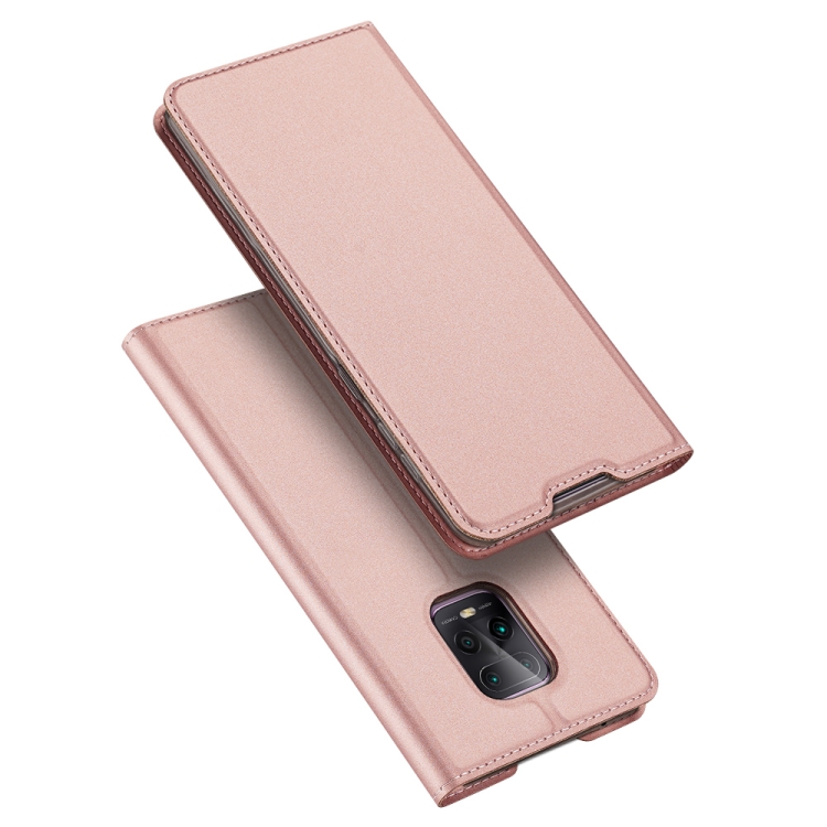 

For Xiaomi Redmi 10X 5G / 10X Pro 5G DUX DUCIS Skin Pro Series Horizontal Flip PU + TPU Leather Case, with Holder & Card Slots(Rose Gold)