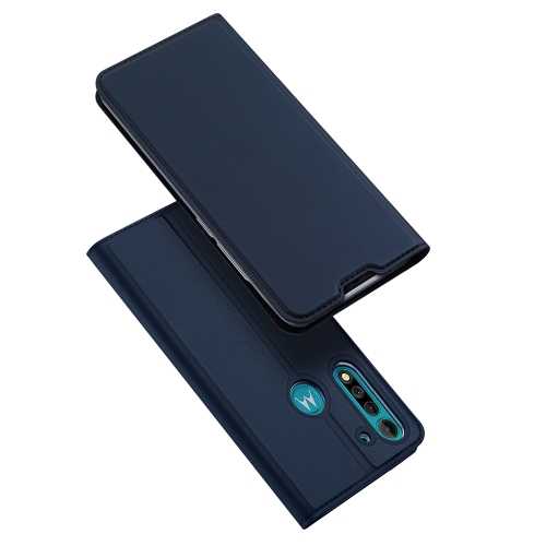 

For Motorola Moto G8 Power Lite DUX DUCIS Skin Pro Series Horizontal Flip PU + TPU Leather Case, with Holder & Card Slots(Blue)