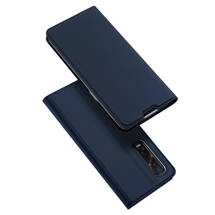 

For OPPO Find X2 Pro DUX DUCIS Skin Pro Series Horizontal Flip PU + TPU Leather Case, with Holder & Card Slots(Blue)