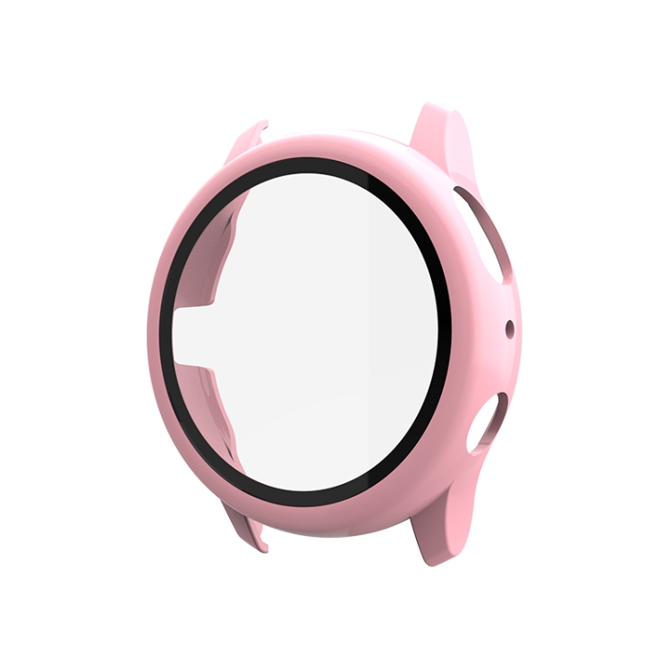 

For Samsung Galaxy Watch Active 2 44mm PC Protective Case with Tempered Glass Film(Pink)