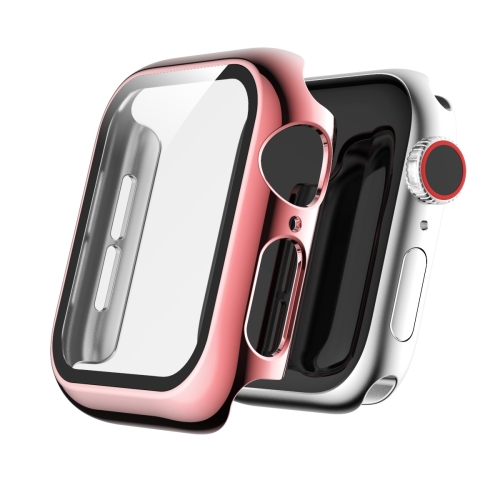 

For Apple Watch Series 5 & 4 40mm Full Coverage Plating TPU Case(Pink)