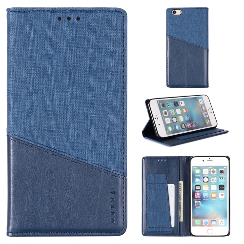 

For iPhone 6 Plus MUXMA MX109 Horizontal Flip Leather Case with Holder & Card Slot & Wallet(Blue)