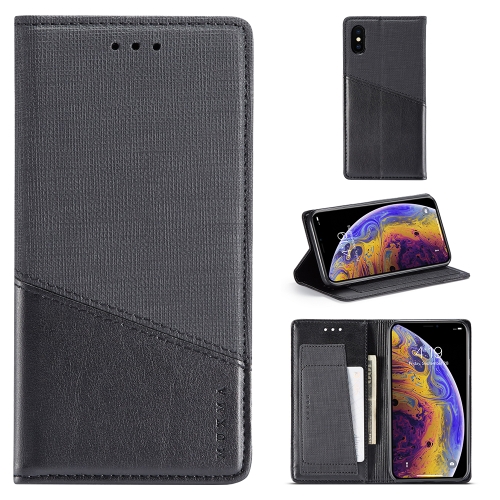 

For iPhone XS / X MUXMA MX109 Horizontal Flip Leather Case with Holder & Card Slot & Wallet(Black)