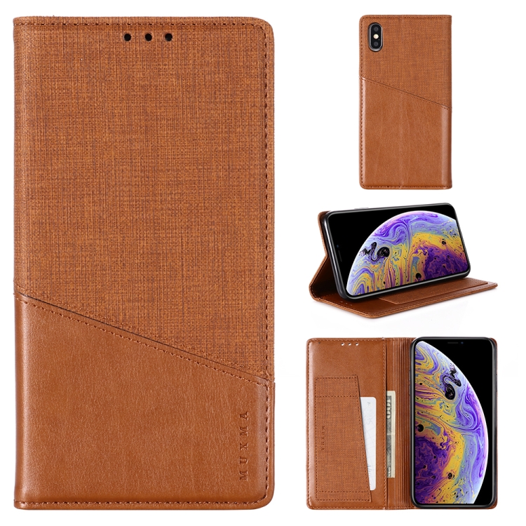 

For iPhone XS Max MUXMA MX109 Horizontal Flip Leather Case with Holder & Card Slot & Wallet(Brown)