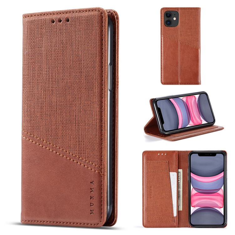 

For iPhone 11 MUXMA MX109 Horizontal Flip Leather Case with Holder & Card Slot & Wallet(Brown)