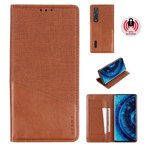 

For OPPO Find X2 Pro MUXMA MX109 Horizontal Flip Leather Case with Holder & Card Slot & Wallet(Brown)