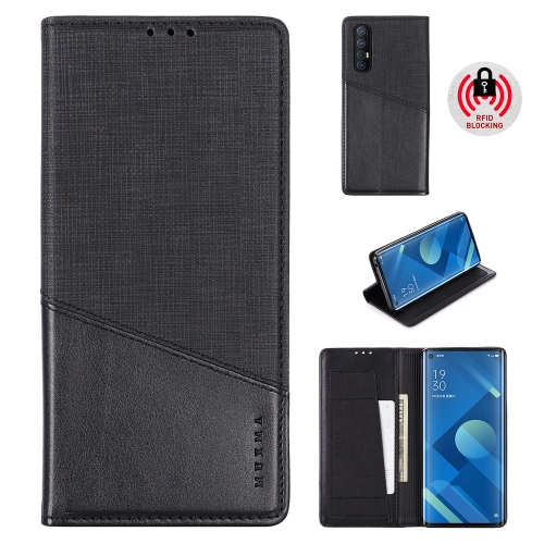 

For OPPO Reno 3 Pro MUXMA MX109 Horizontal Flip Leather Case with Holder & Card Slot & Wallet(Black)