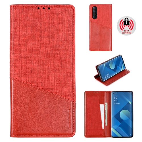 

For OPPO Reno 3 Pro MUXMA MX109 Horizontal Flip Leather Case with Holder & Card Slot & Wallet(Red)