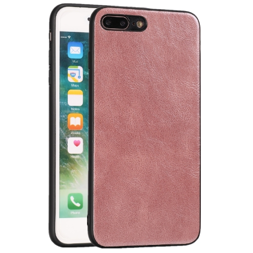 

For iPhone 7 Plus / 8 Plus Crazy Horse Textured Calfskin PU+PC+TPU Case(Rose Gold)