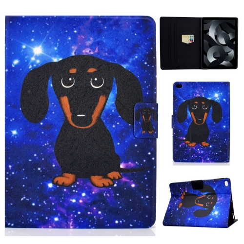 

For iPad 10.2 / 10.5 / iPad Air 10.5 2019 TPU Electric Pressed Horizontal Flip Leather Case with Holder & Card Slot & Sleep / Wake-up Function(Little Black Dog)