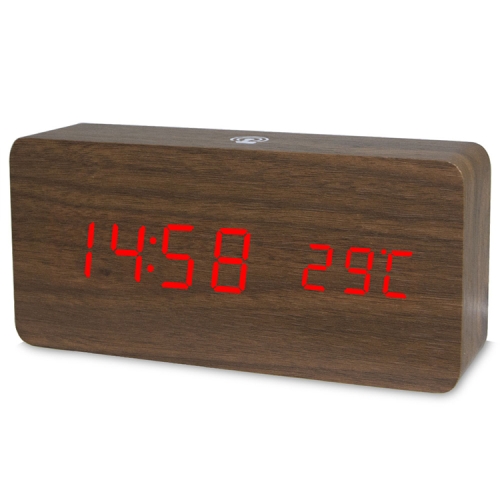 

LT-1035 LED Display Digital APP Smart Alarm Clock(Red Light Redwood)