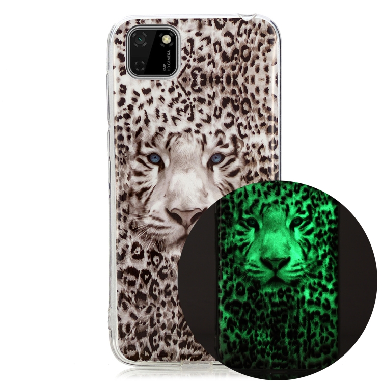 

For Huawei Y5p (2020) Luminous TPU Soft Protective Case(Leopard Tiger)