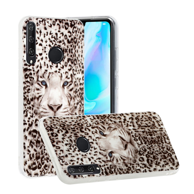 

For Huawei Y6p (2020) Luminous TPU Soft Protective Case(Leopard Tiger)